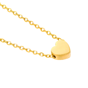 Gold Heart Shape Necklace Chain – Elegant 925 Silver Jewelry - Image 5