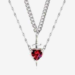Heart and Sword Necklace in india