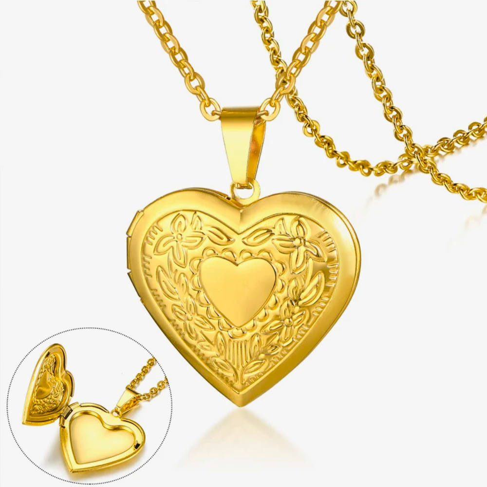 Heart Locket Necklace for Women – Photo Pendant