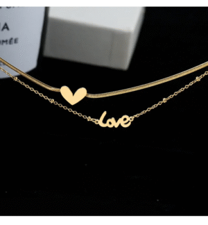 Stylish Charm Anklet for Women – Gold Plated Heart Design - Image 6