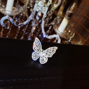 Luxury Crystal Butterfly Ring for Women – Statement Adjustable Sparkling - Image 2
