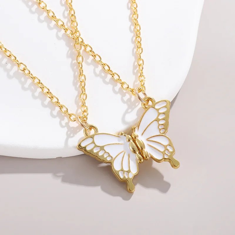 Love Couple Butterfly Magnet Necklace for Women & Friends