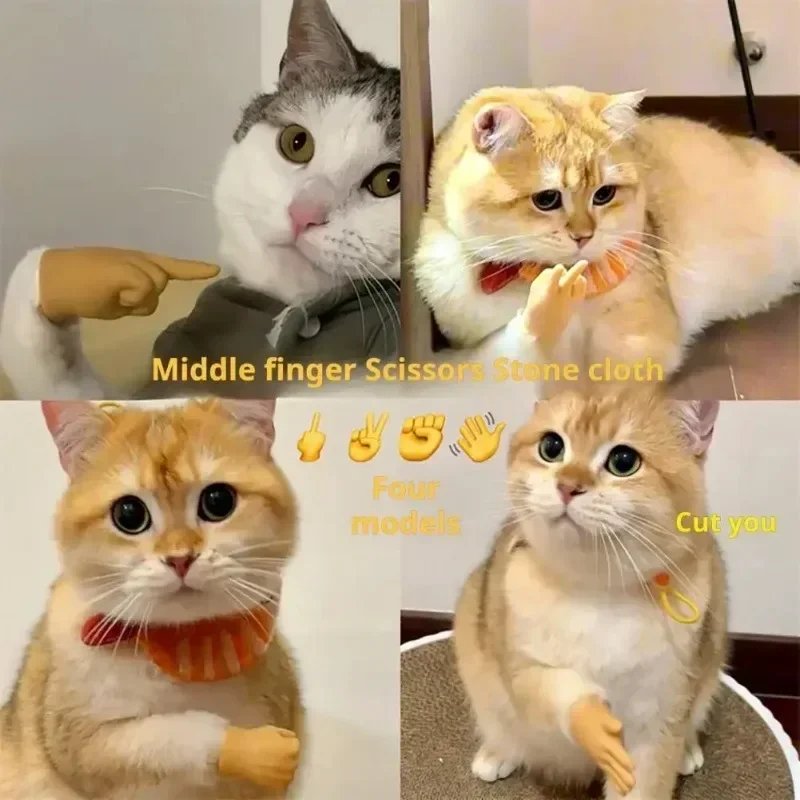 6 Pcs Stretchable Mini Hands for Cat & Dog | Funny Silicone Mini Hands for Pets - Image 10