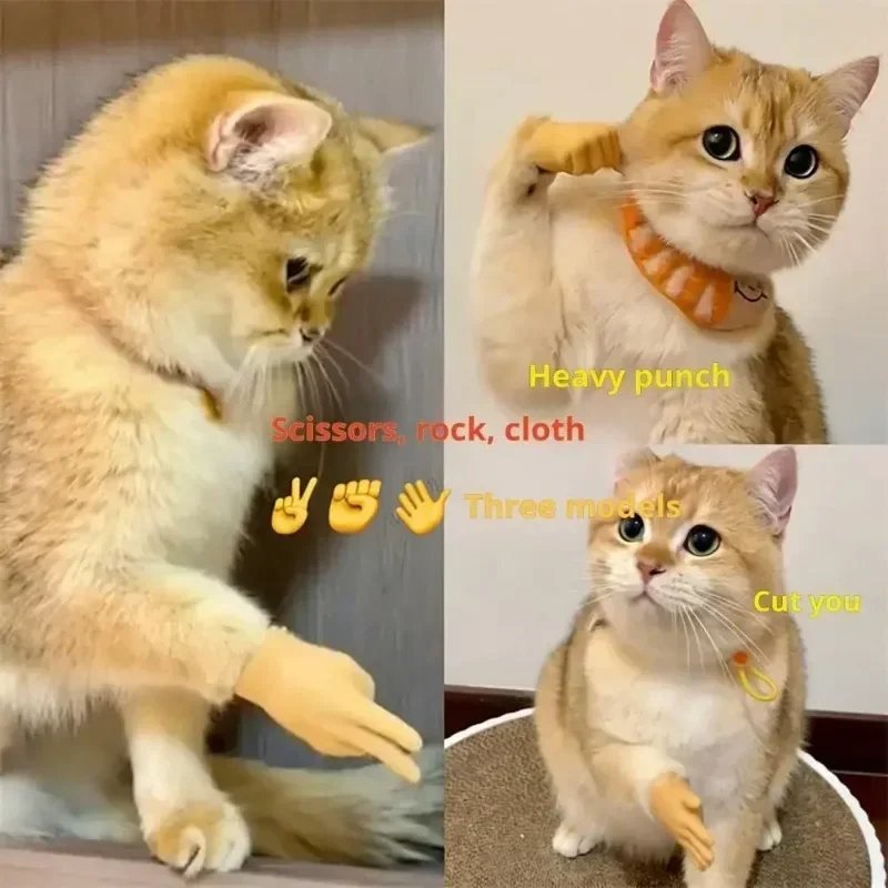 6 Pcs Stretchable Mini Hands for Cat & Dog | Funny Silicone Mini Hands for Pets - Image 11